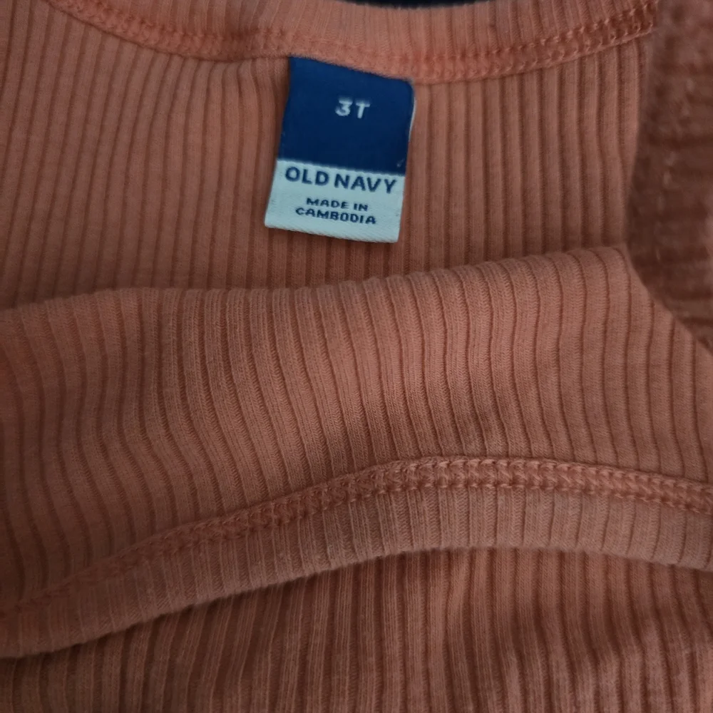 Old Navy Coral Ribbed Tank Dress